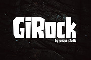 Girock, a Font by Weape Studio (Thumbnail 1 of 7)
