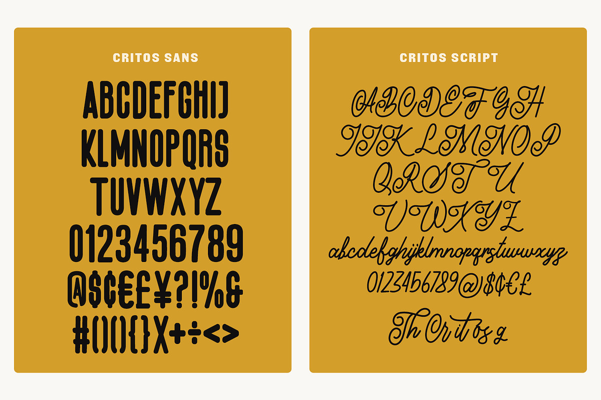 Critos Font Duo Modern Vintage Font, a Script Font by Maulana Creative (Photo 7 of 7)