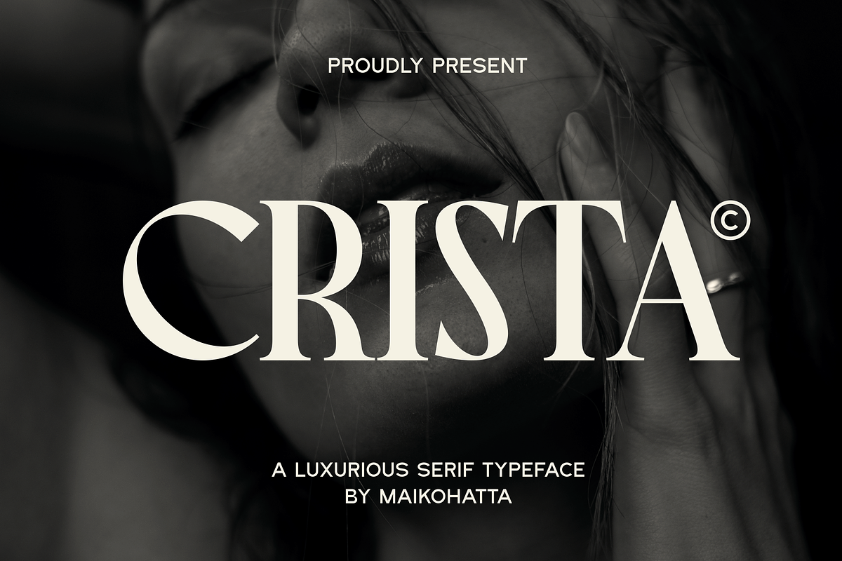Crista - Elegant Serif Typeface, a Serif Font by MaikoHatta (Photo 1 of 9)