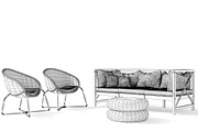 Balcony C - Wicker Outdoor, a Furniture 3D Model by 3DCargo (Thumbnail 6 of 7)