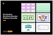 Illustrator Security Border Brush, a Brush Add-On by MRI STUDIO (Thumbnail 5 of 26)