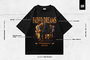 FADED DREAMS - T-Shirt Design, an Object Graphic by Cmd Project (Thumbnail 2 of 10)