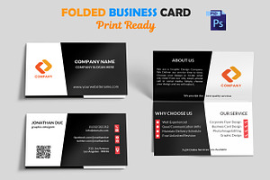 Creative Folded Business Card Vol-3