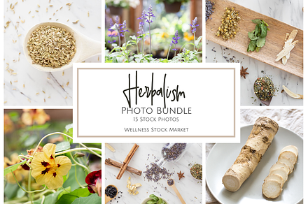 Herbalism Stock Photo Bundle, a Health & Medical Photo by Wellness Stock Market
