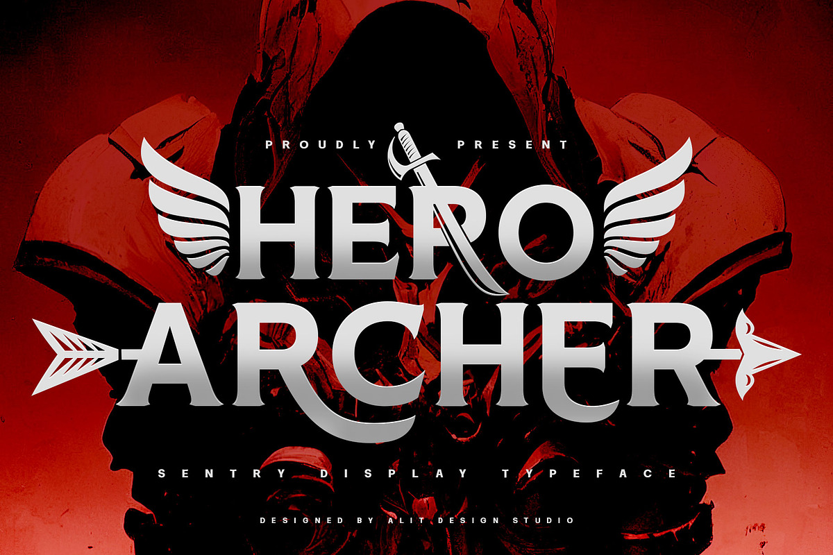 The Hero Archer Typeface, a Serif Font by alit design (Photo 1 of 20)