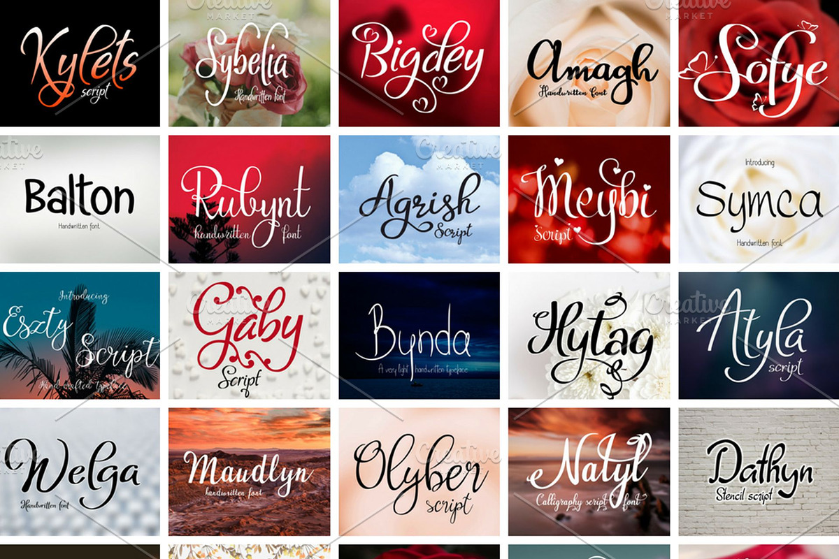 Handwritten font bundle, a Handwritten Font by Digital Typeface Studio (Photo 2 of 2)