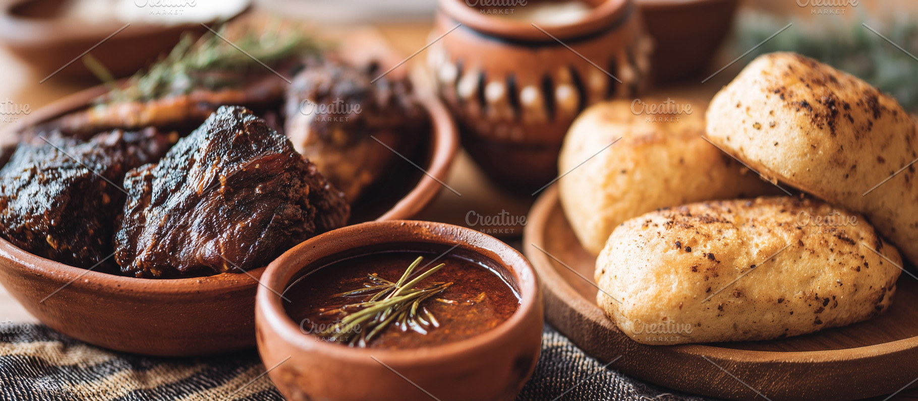Delicious dish with grilled meat, a Food & Drink Photo by MistyDay