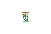 Owl with toga hat logo design, an Object Graphic by nicemorning (Thumbnail 2 of 5)