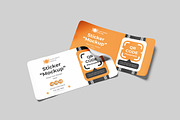 Sticker Mockup, a Product Mockup by bimockup (Thumbnail 5 of 6)