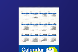 Creative Cat Calendar 2026, a Print Template by Annora Studio