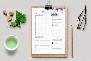 Printable Planner Set With Crystals