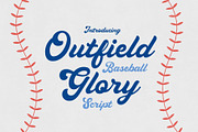 Outfield Glory - Baseball Script, a Script Font by HipFonts (Thumbnail 1 of 11)