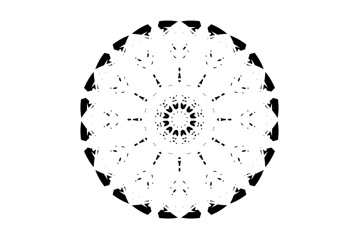 Modern Black and White Mandala Pack, a Decorative Illustration by NJ Himel (Photo 85 of 101)