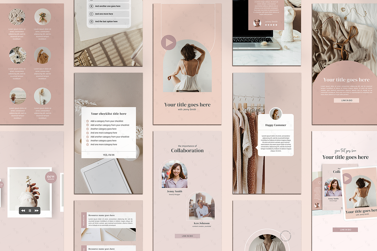 Nude Instagram templates for Canva, a Social Media Template by Templates Boutique (Photo 9 of 9)