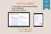 Weekly Planner Template, Canva, a Templates & Theme by Jaboor Magics (Thumbnail 2 of 4)