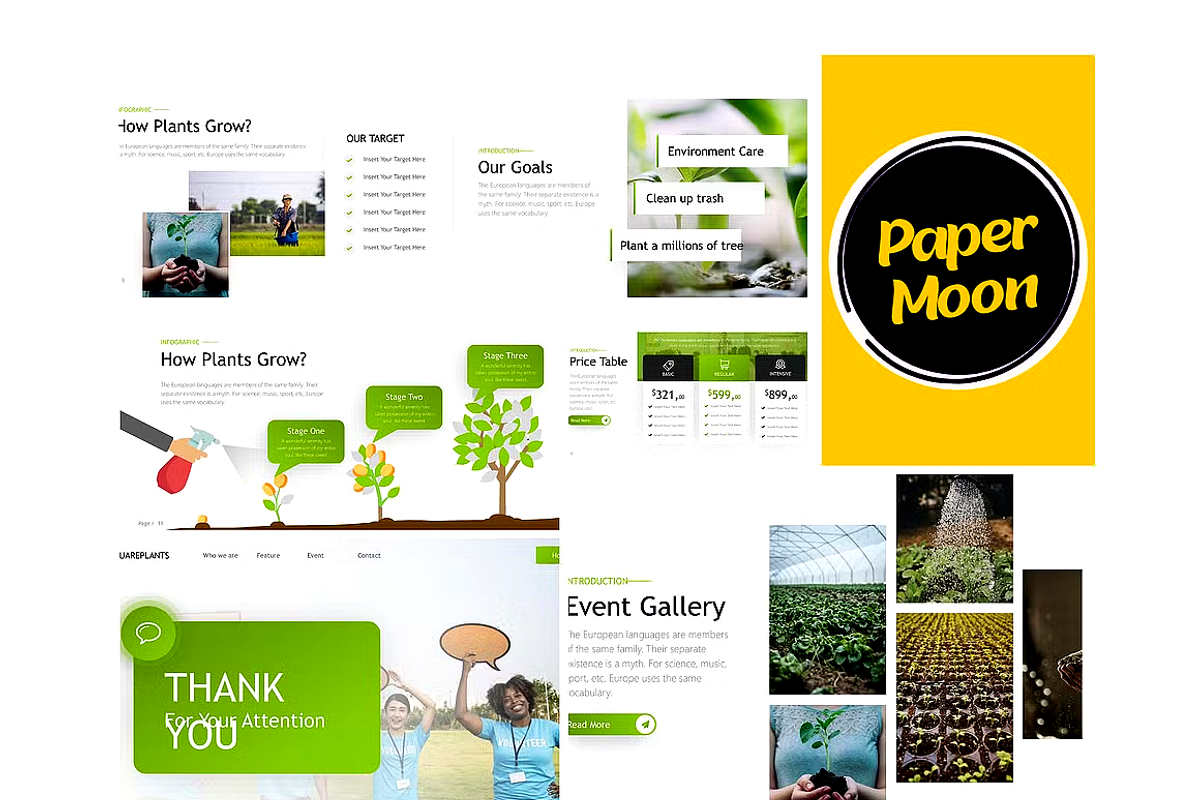Nature PowerPoint Template, a Presentation Template by PaperMoon (Photo 3 of 3)