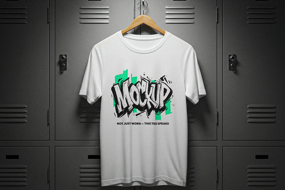 T-shirt On Hanger Mockup, a Shirt Mockup by Designer Dude