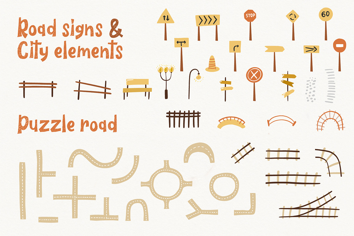 City Map Creator 250+ elements, an Animal Illustration by Very Berry Studio (Photo 6 of 17)
