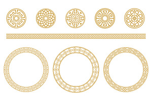 Elegant gold decorative design, a Decorative Illustration by Saba Vector