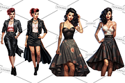 Rockabilly Women Bulk Bundle of 68, a Graphic by Jay Major Designs (Thumbnail 7 of 20)