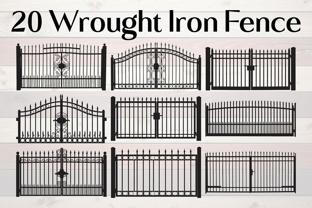 Wrought Iron Fence, an Object Graphic by Creativeshirt (Photo 1 of 19)