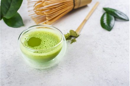 Green matcha tea drink, a Food & Drink Photo by Ekaterina_Markelova