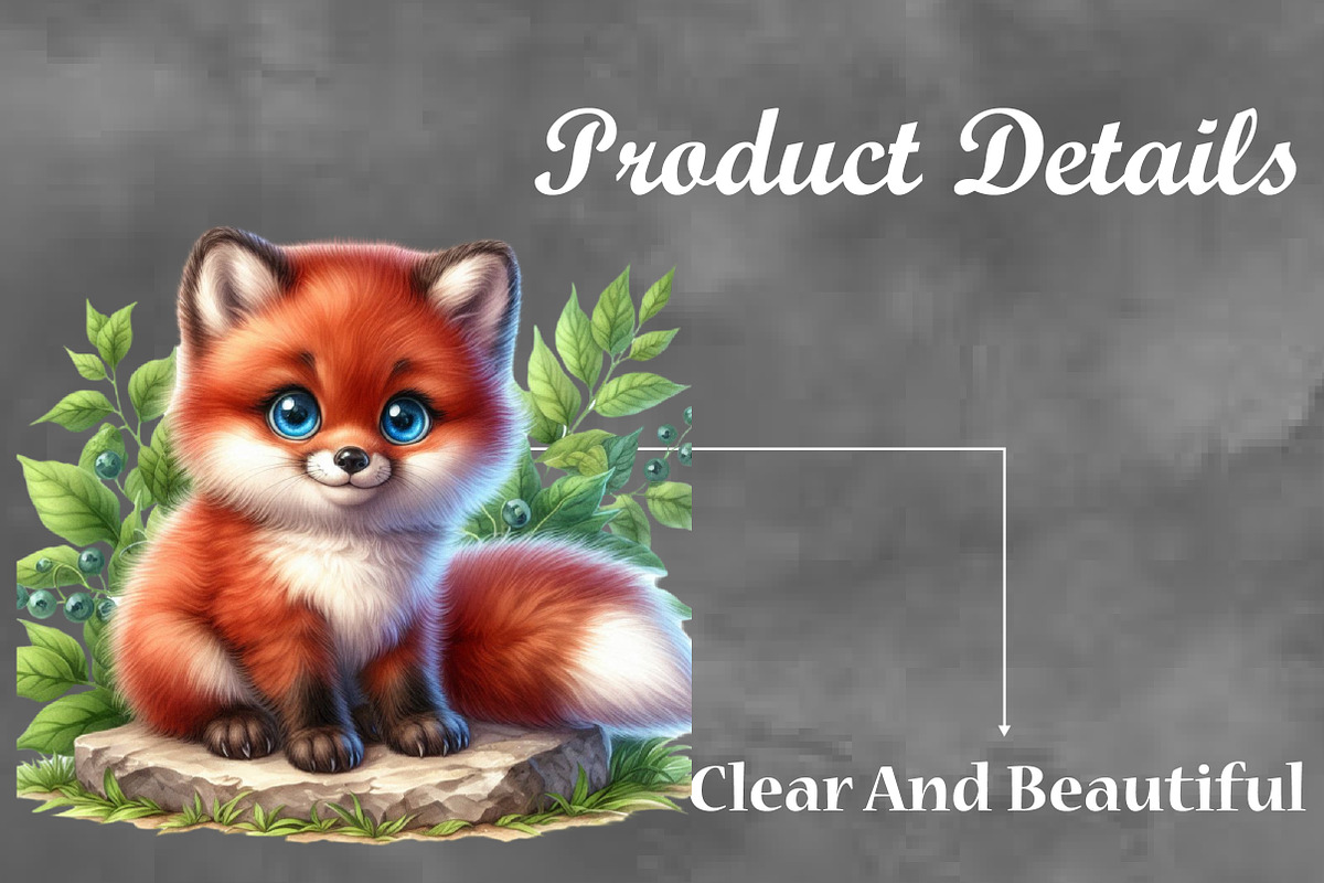 Watercolor Cute Foxes clipart Bundle, a Seasonal Illustration by Craft Nest (Photo 4 of 5)