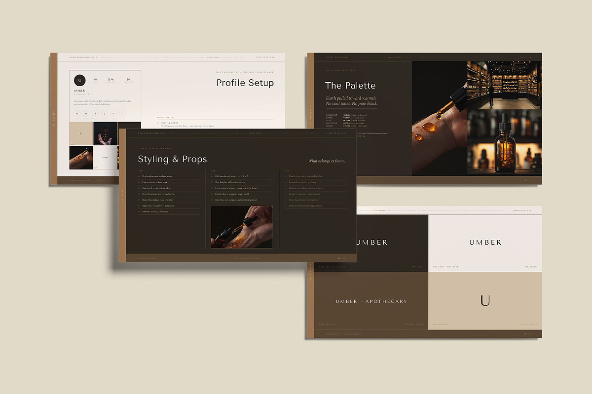 UMBER / Brand Guidelines Template, a Presentation Template by Leleka.Store (Photo 16 of 20)