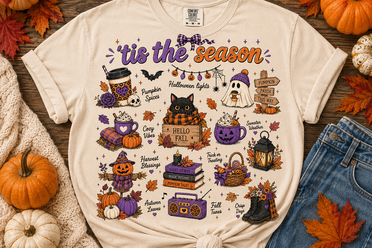 Cute Fall Ghost Halloween Png Bundle, a Seasonal Illustration by Daisy Design (Photo 23 of 23)