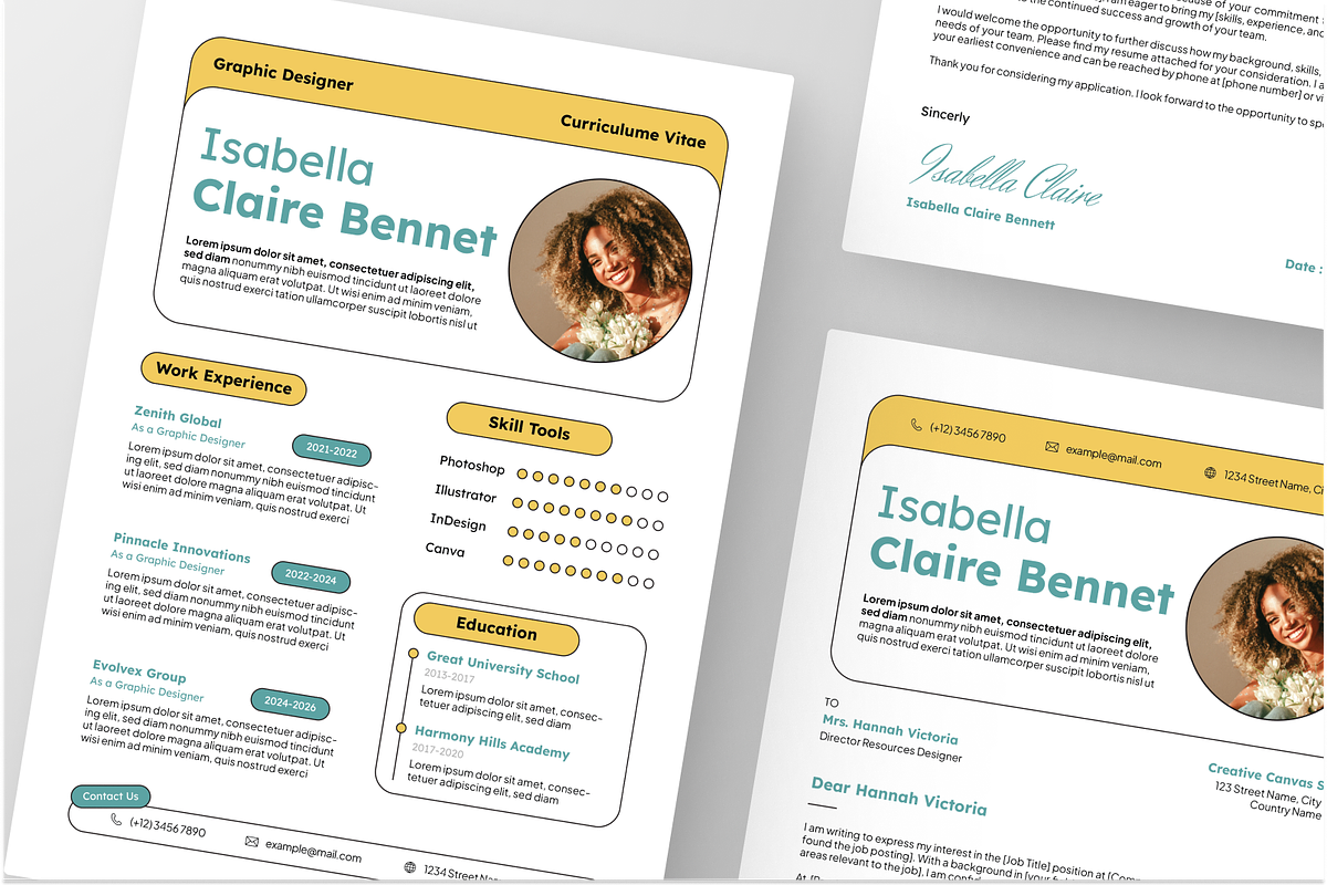 Creative Resume & Cover Letter, a Resume Template by Annora Studio (Photo 7 of 7)