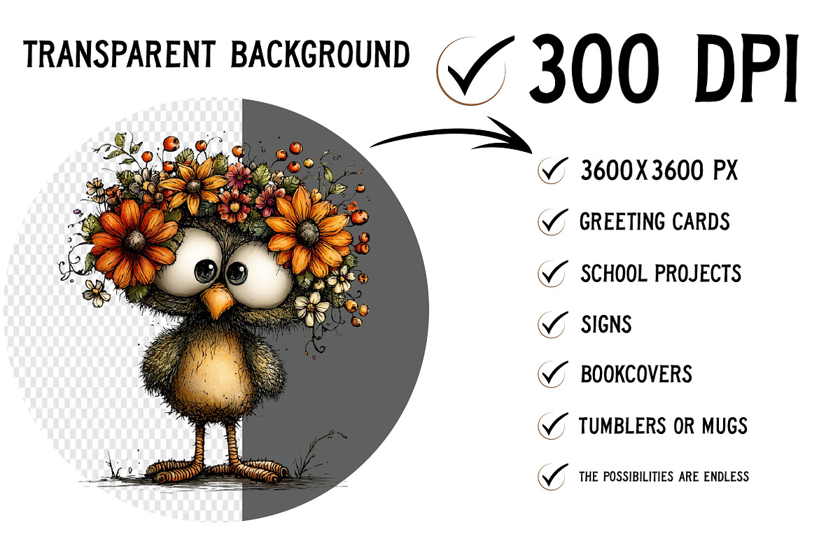 Quirky Thanksgiving Turkey PNG, a Seasonal Illustration by Craft Nest (Photo 2 of 5)