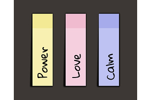 Paper notes stickers. Place, a Texture Illustration by Things for designers