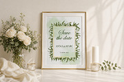 Greenery Wedding Watercolor Set, a Decorative Illustration by L- design studio (Thumbnail 3 of 6)