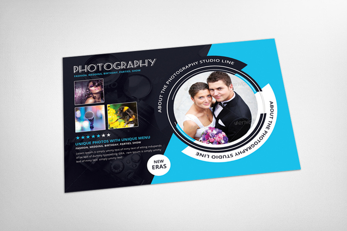 Photography Postcard Template, a Card Template by graphicforest