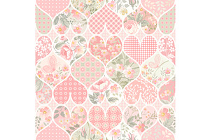 Patchwork Patterns With Hearts