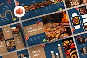 Barbeque Restaurant PowerPoint, a Presentation Template by Digitcase x Wealthwells (Thumbnail 1 of 4)