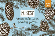 Vector fir branches, a Decorative Illustration by natadanko (Thumbnail 1 of 4)