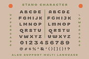 Stano Sans - Vintage Display, a Sans Serif Font by Letterhend Studio (Thumbnail 8 of 9)