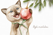 Christmas cats, an Animal Illustration by Mimomy (Thumbnail 5 of 9)