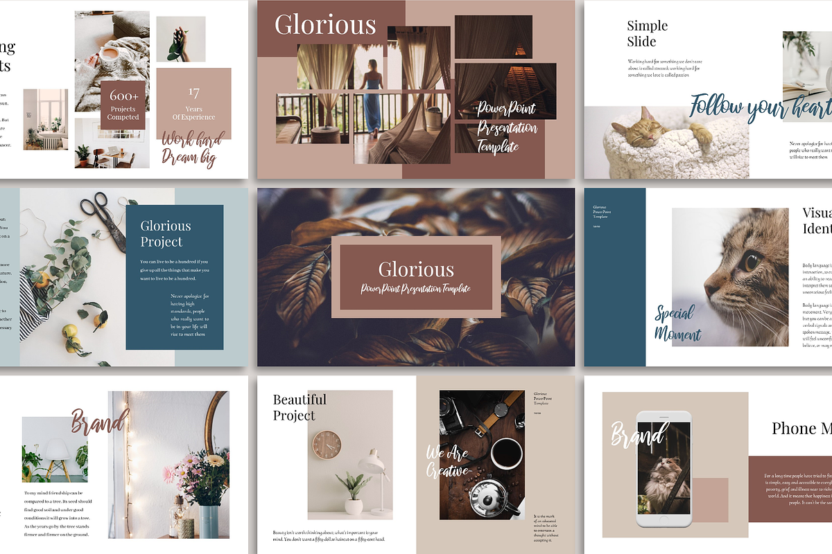 Glorious PowerPoint Template, a Presentation Template by Helga_Design (Photo 1 of 15)