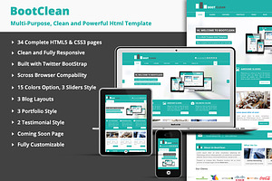 BootClean - Business Template