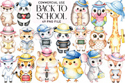 Back to School Clipart PNG, an Illustration by Daily.Designs (Thumbnail 1 of 5)