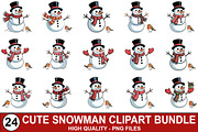 Cute Snowman Sublimation Bundle, a Graphic by crative8112 (Thumbnail 1 of 9)