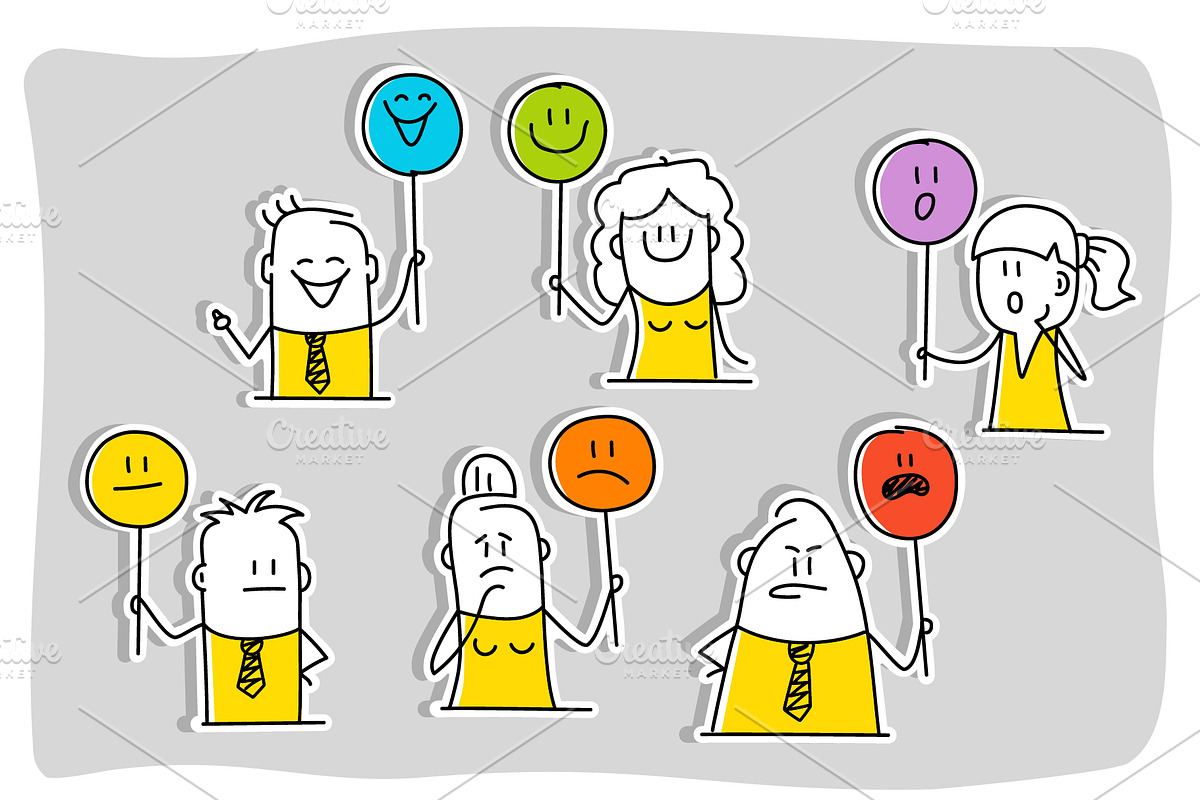 Stick Figures - Smiley, a Person Illustration by Anna Semenchenko (Photo 3 of 4)