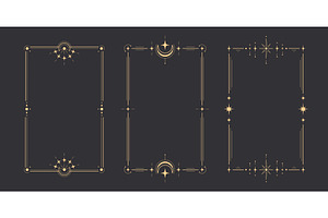 Golden tarot frame collection with, an Object Illustration by art PVP - market