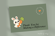 Minimal Thank You Card Template, a Card Template by Elegant_Studio44 (Thumbnail 5 of 6)