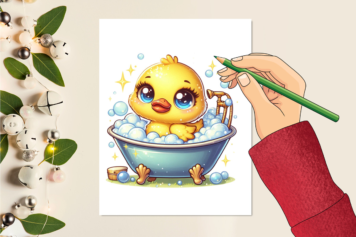 Watercolor Rubber Duck Png Clipart, a Seasonal Illustration by Craft Nest (Photo 2 of 5)