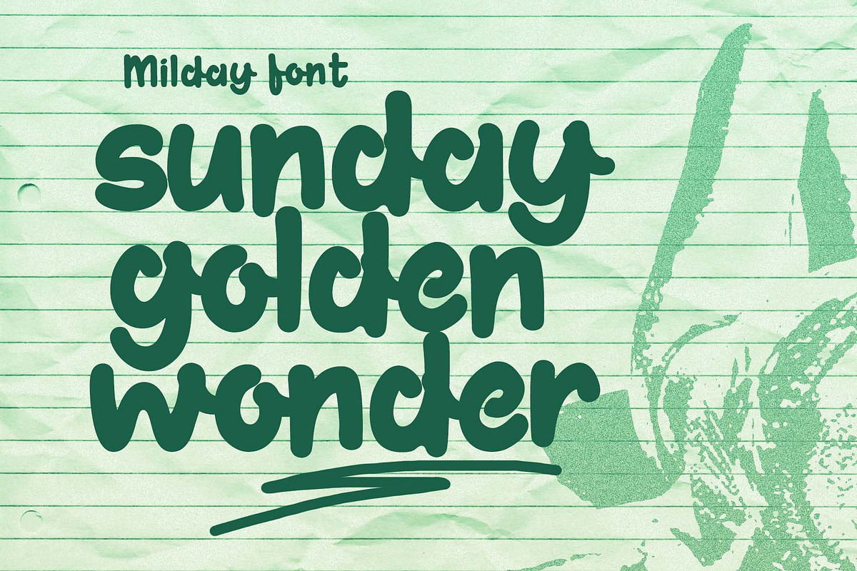 Milday a Handwritten Font, a Handwritten Font by Rasiorise Studio (Photo 10 of 12)