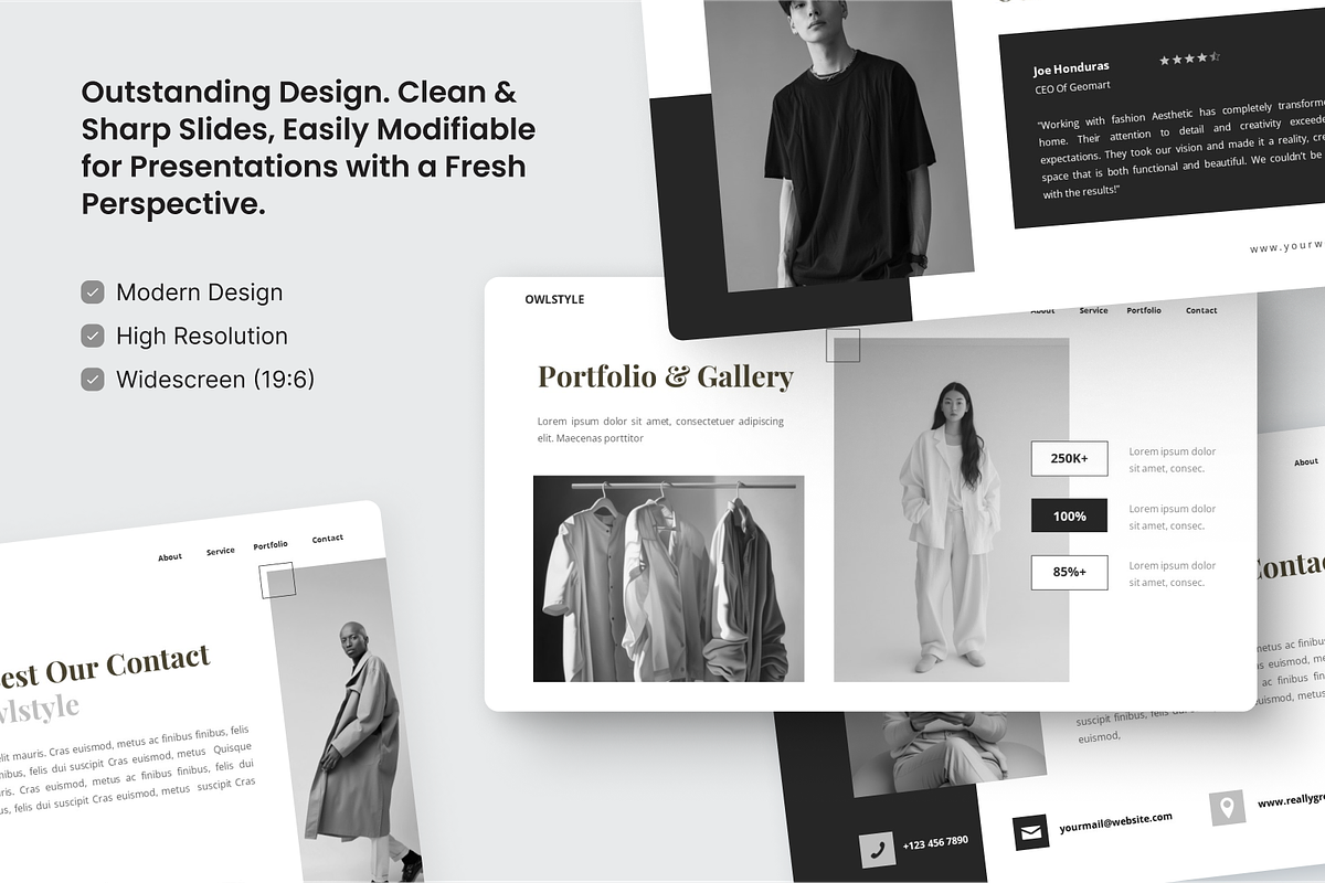 Owlstyle - Fashion Aesthetic Keynote, a Presentation Template by SquidPixey (Photo 3 of 6)