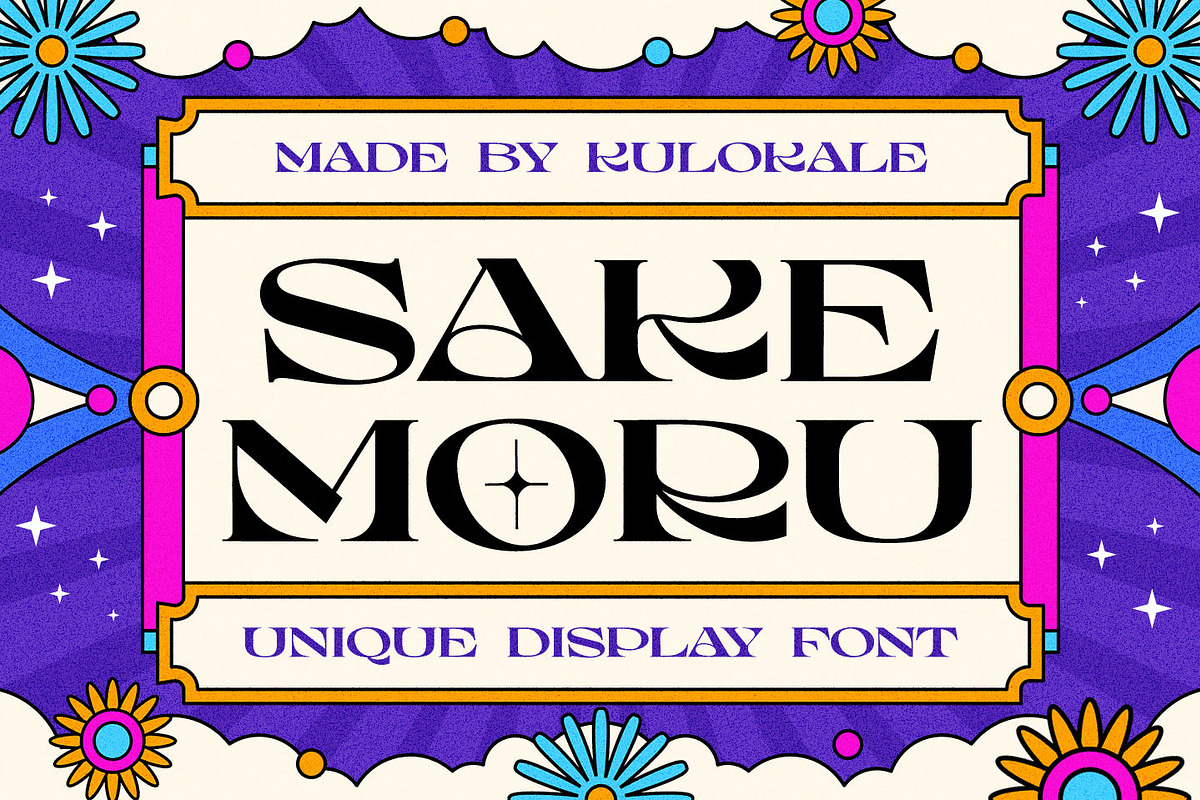 Sake Moru Display Font, a Serif Font by Kulokale (Photo 1 of 10)